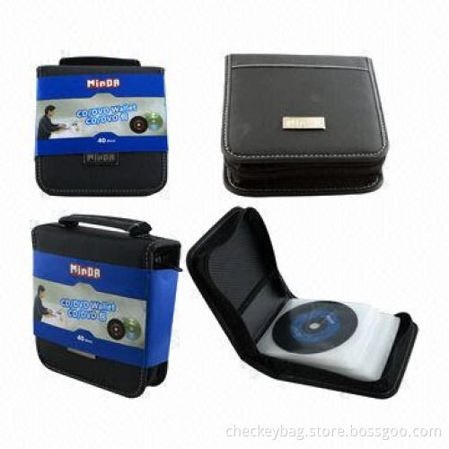 40-pocket CD Wallet, Made of PU
